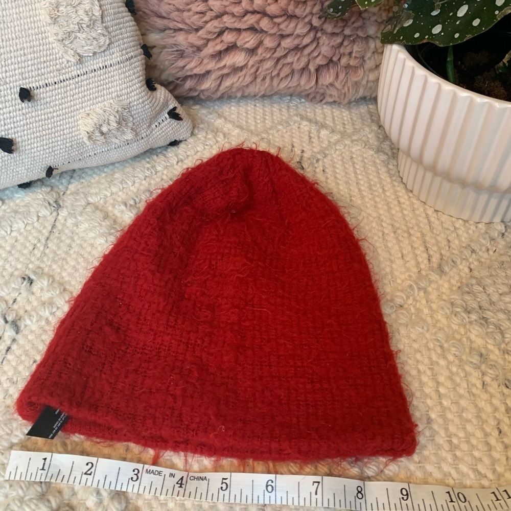 Urban Outfitters Super Soft Red Beanie